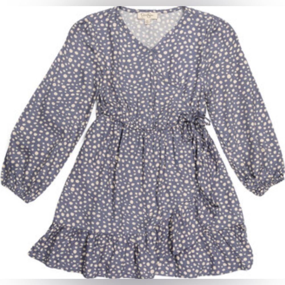Jessica Simpson Big Girl Long Sleeve Wrap Style Dress